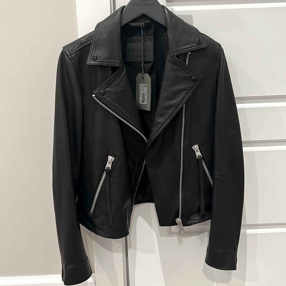 Brand new All Saints leather jacket. Size 2. Never worn.
